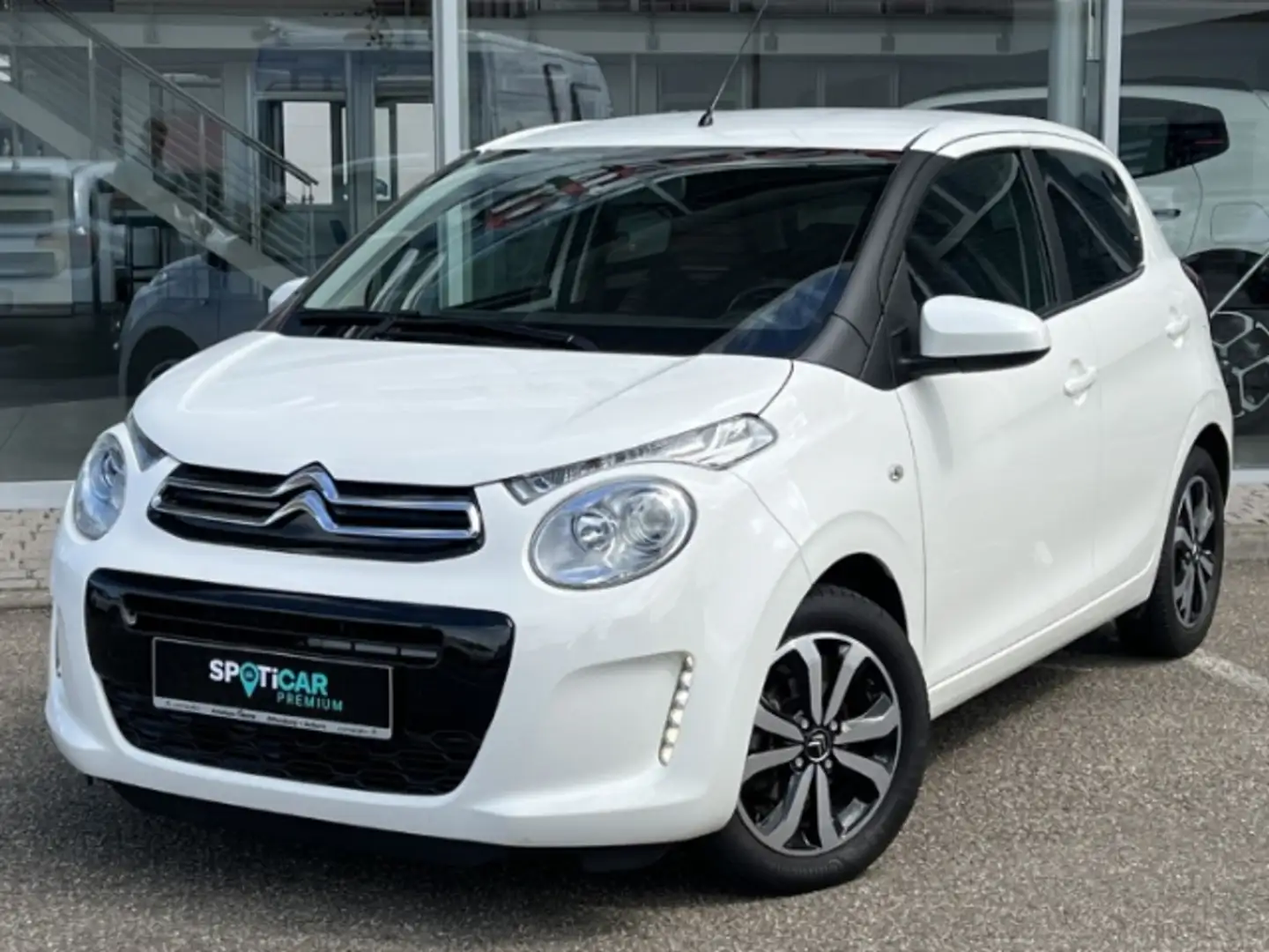 Citroen C1 Shine 1.0 EU6d VTi 72 S&S Rückfahrkam. Klimaautom Blanc - 1