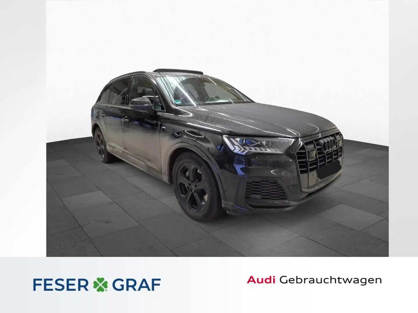 Audi Q7 55 TFSI e 2x S line/Matrix/HuD/AHK/Pano/B&O Schwarz - 1