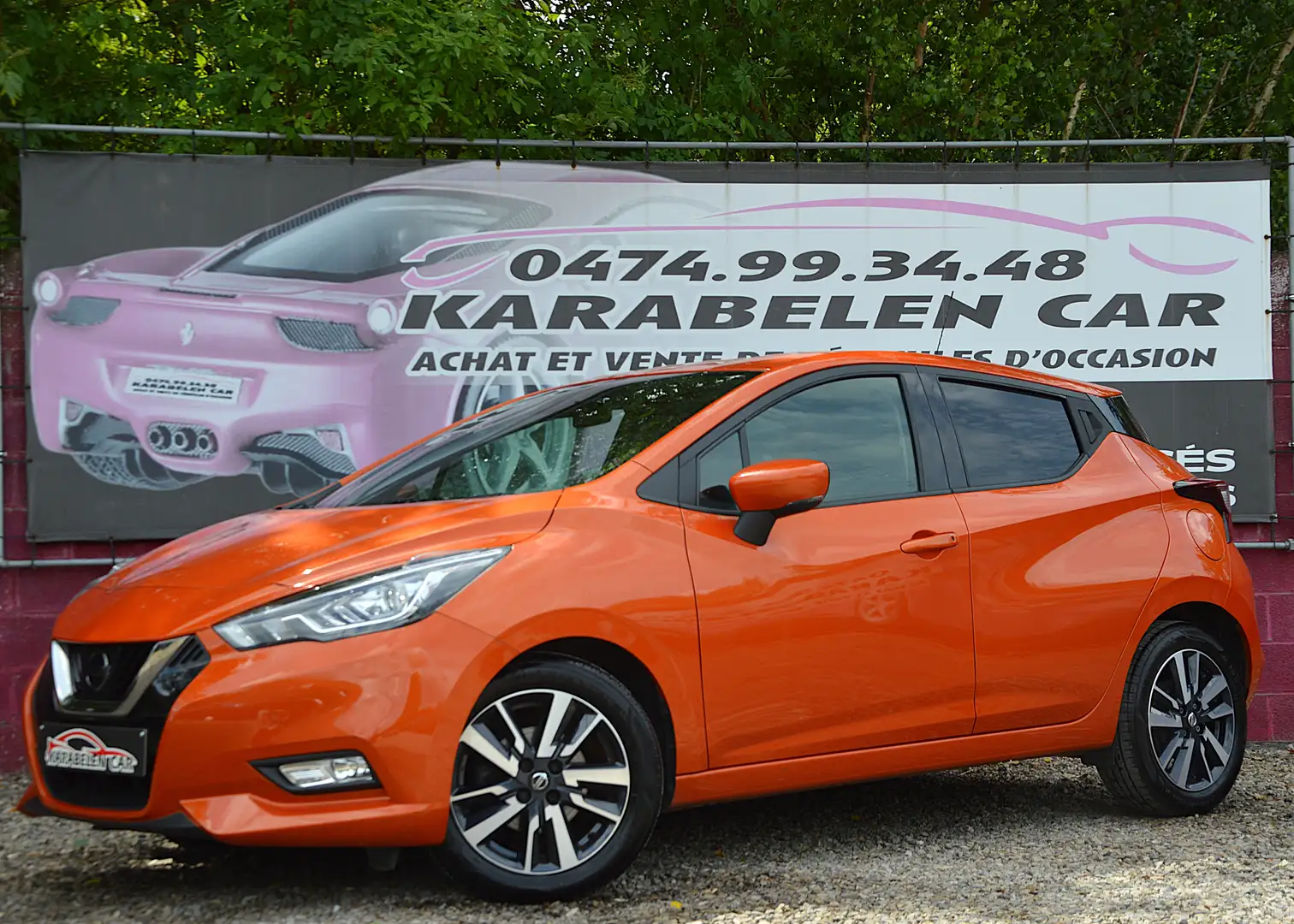 Nissan Micra 0.9 IG-T Tekna NAV CAM CLIM CRUIS 39.050KM Orange - 1