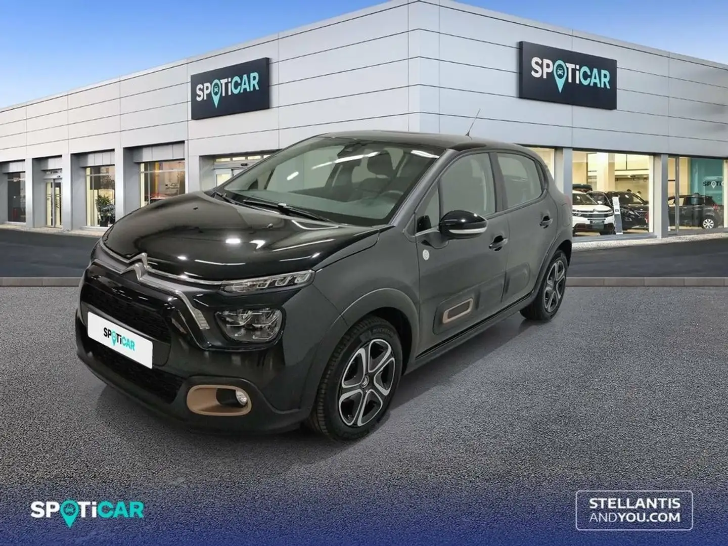 Citroen C3 PureTech 60KW (83CV) C-Series Schwarz - 1