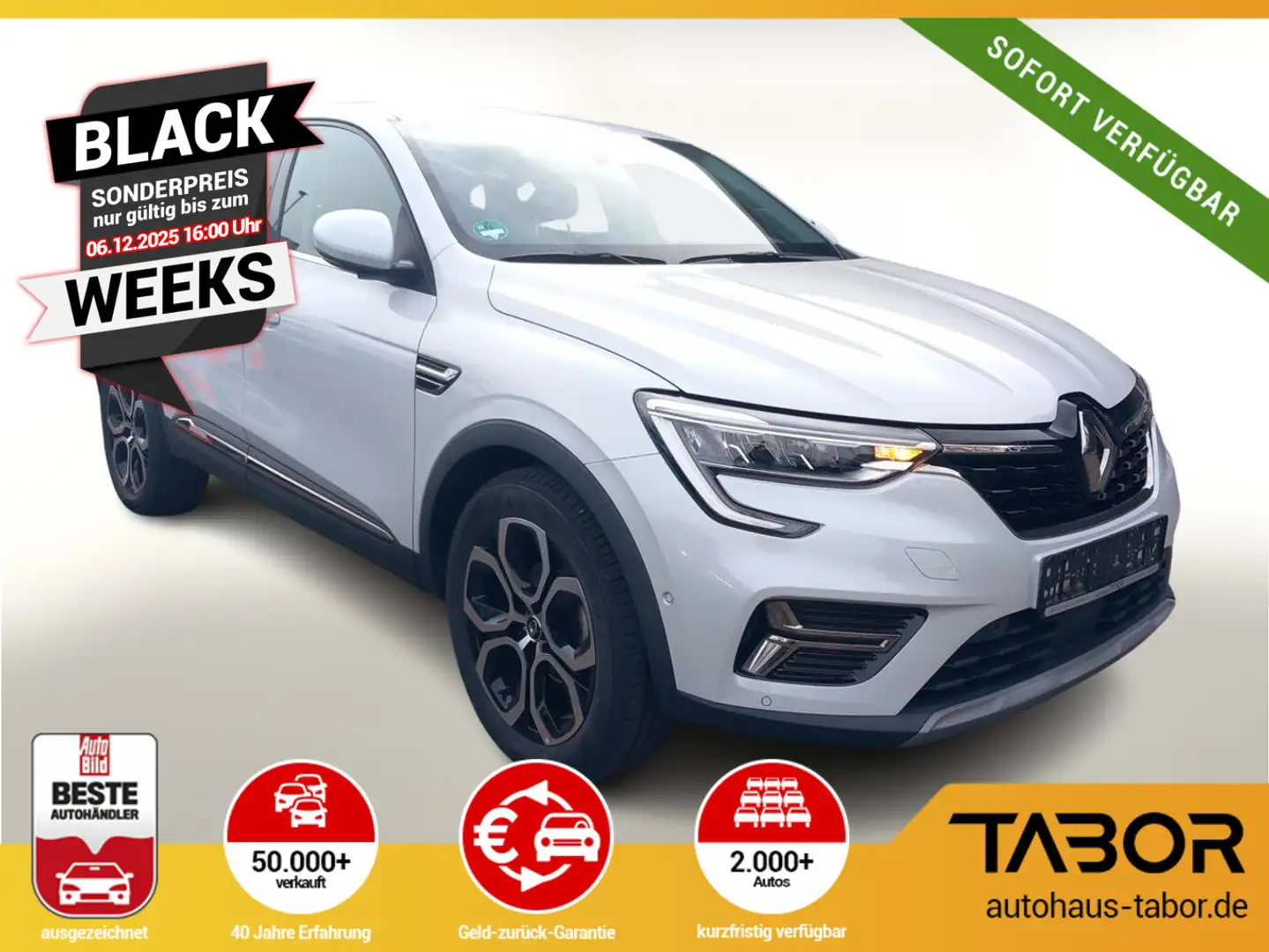 Renault Arkana TCe 140 EDC Techno Nav PDC Cam SHZ LM18Z Weiß - 1