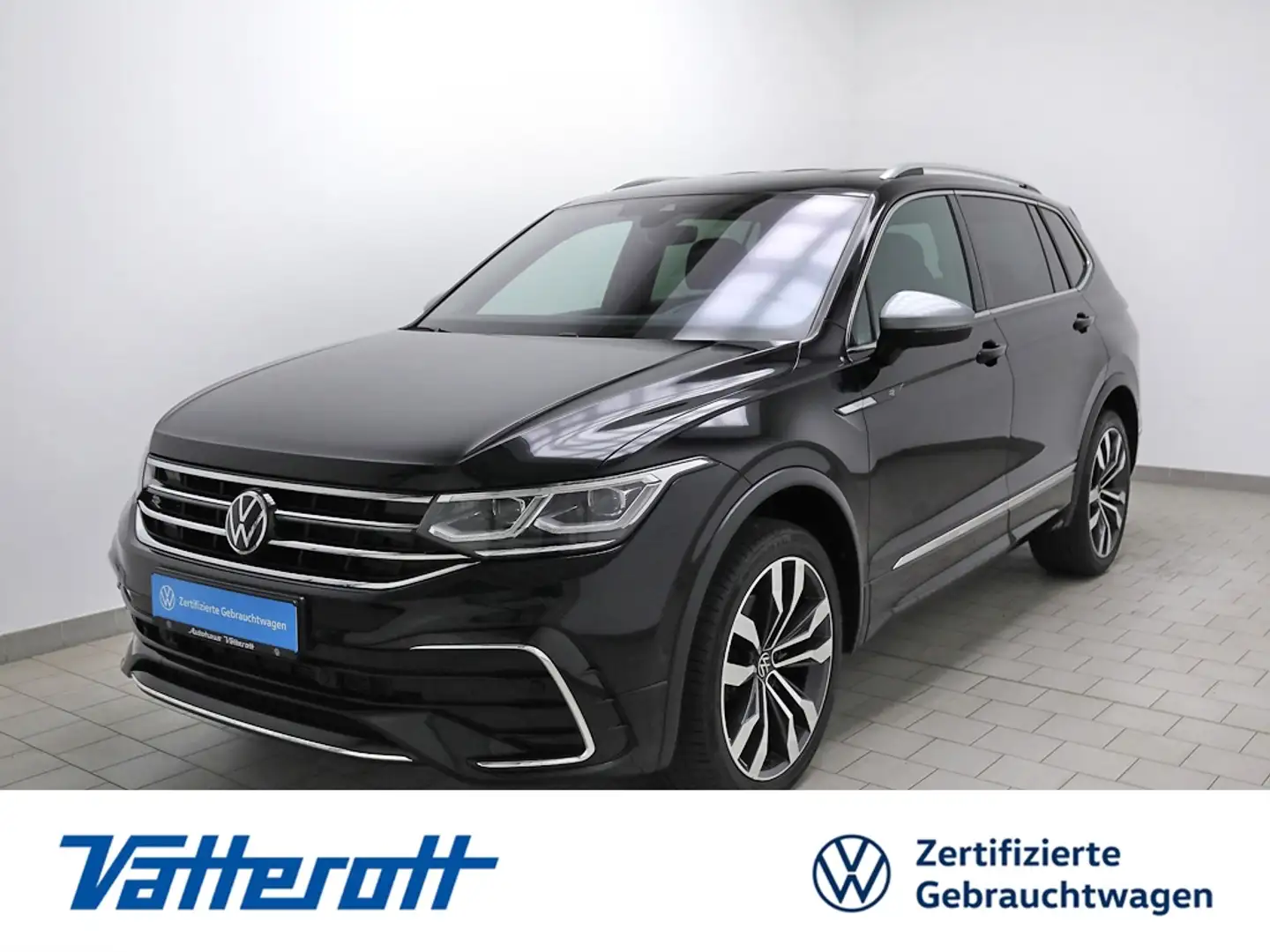 Volkswagen Tiguan Allspace 2.0 TDI DSG 4M R line AHK HuD Leder Harman Schwarz - 1