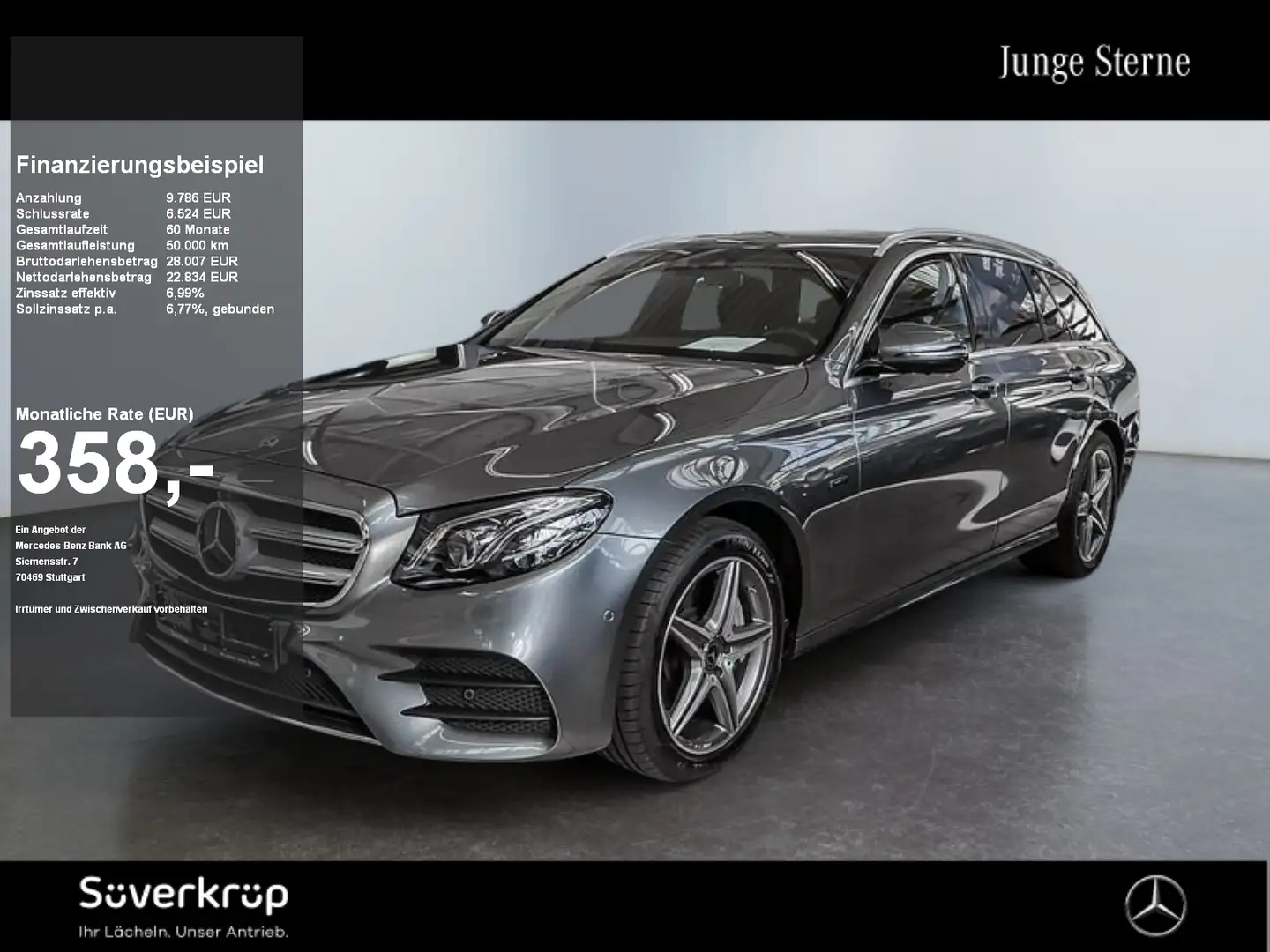Mercedes-Benz E 300 de T AMG DISTR COMAND SPUR AHK 360 WIDE Grau - 1