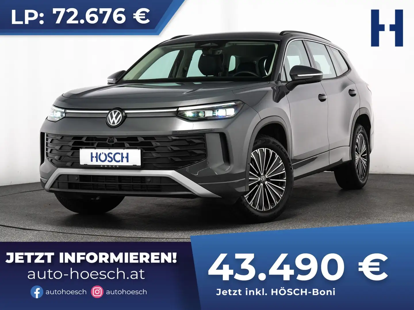 Volkswagen Tayron TDI Life 4Motion AHK 7-SITZE ASSISTENZ HD-MATRIX Grau - 1