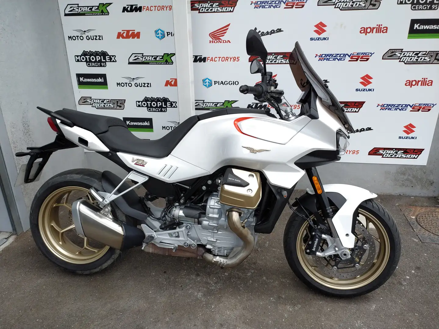 Moto Guzzi V 100 Blanc - 1