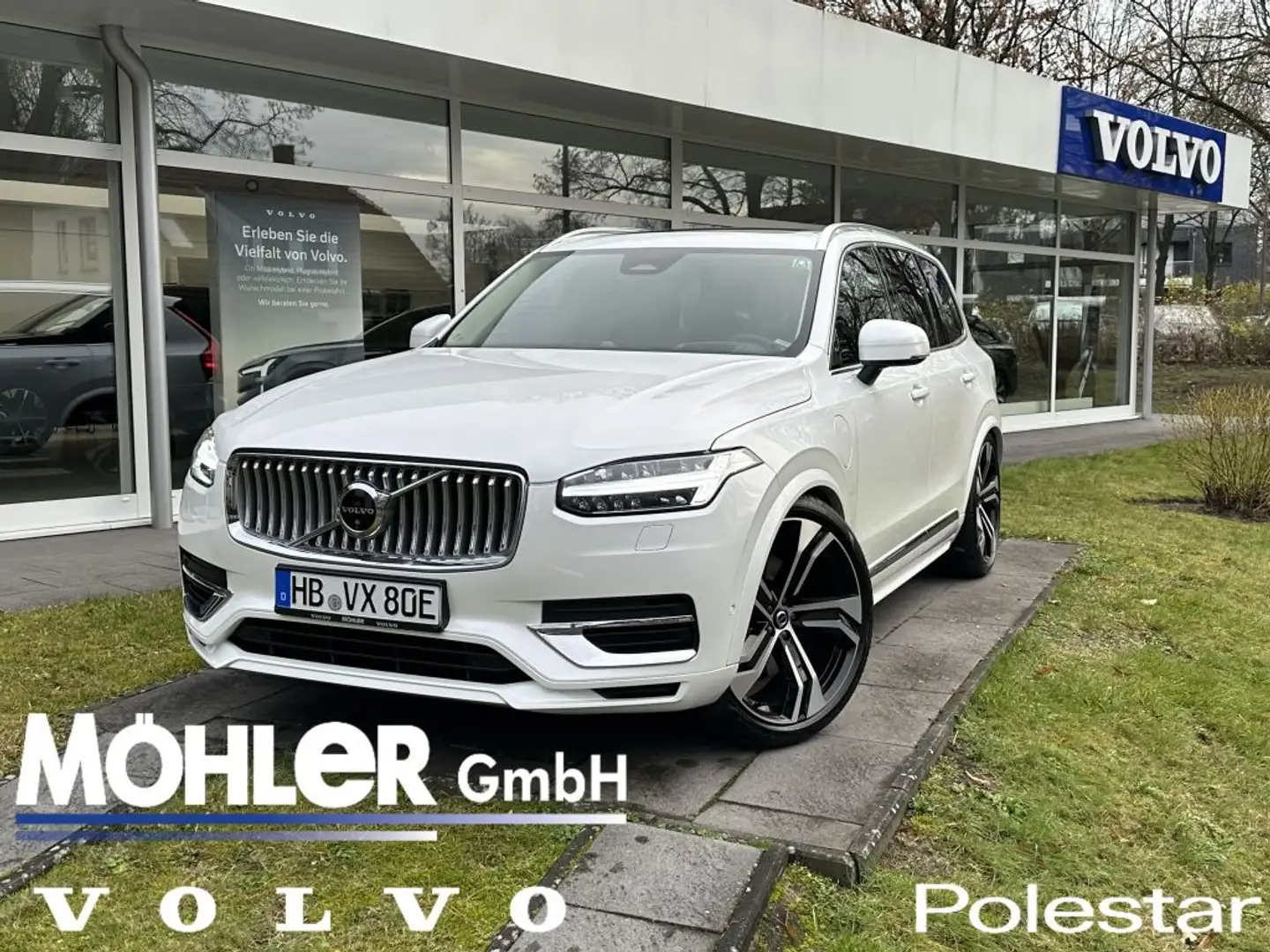 Volvo XC90 T8 AWD Plug-in Hybrid Ultra Bright Weiß - 1