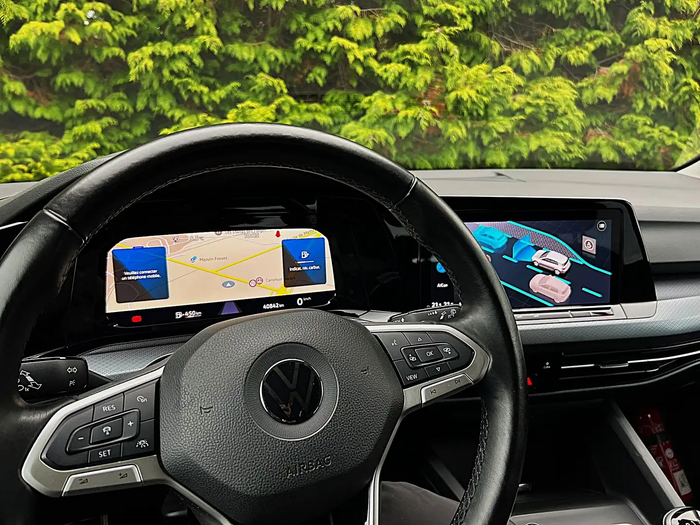 Volkswagen Golf 8 1.0 TSI 110 CV 40.000KM PACK-SPORT COCKPIT LED Grijs - 2