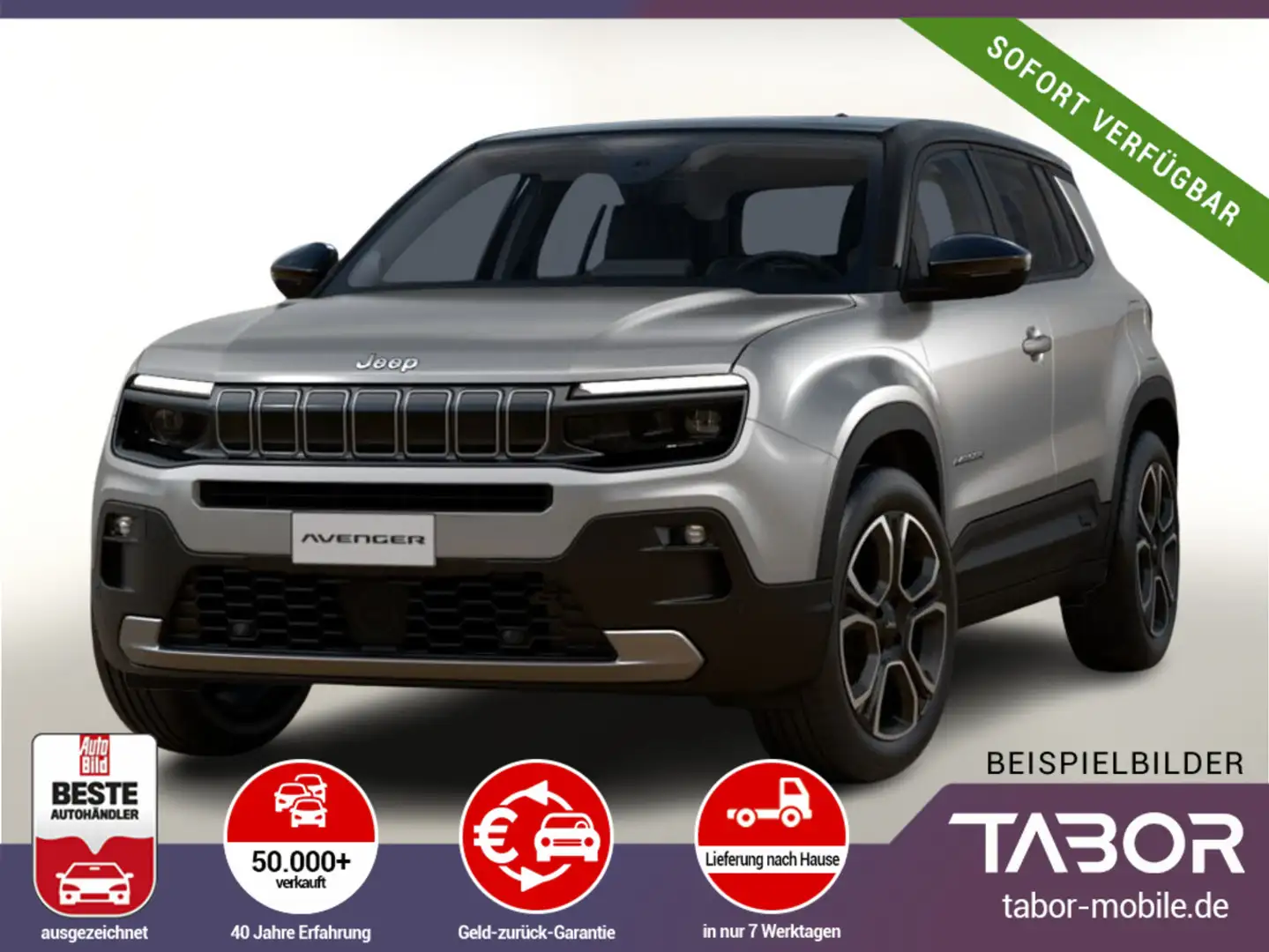 Jeep Avenger 1.2 GSE 100 Summit Leder Pano Nav LED Gris - 1