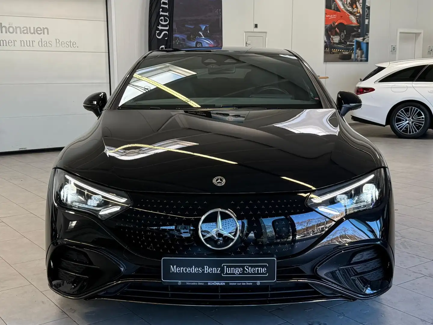 Mercedes-Benz EQE 350 4M AMG+AIRMAT+PANO+21+UPE105t€+LEDER+HAL Schwarz - 2