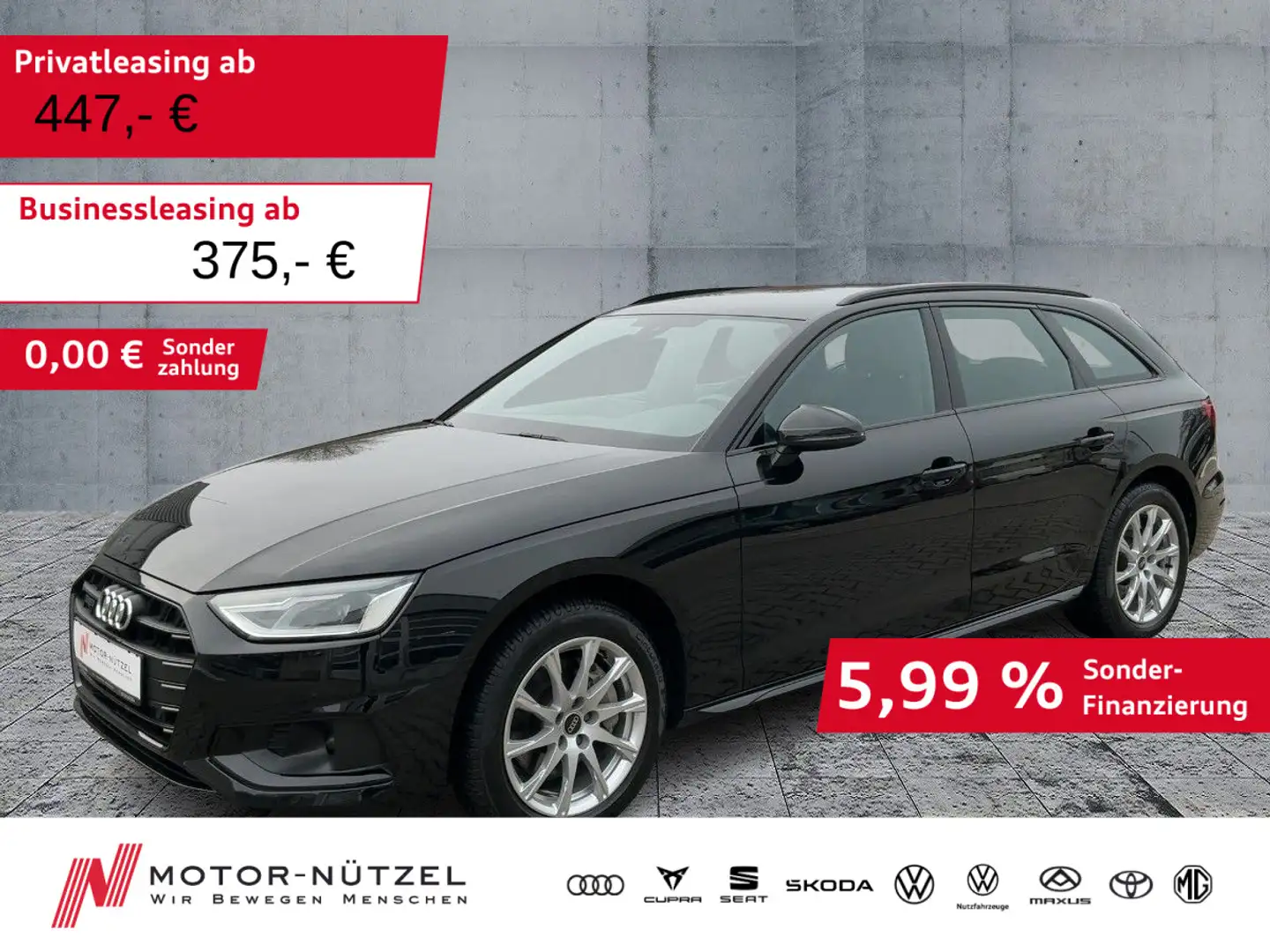 Audi A4 40 TDI QU S-TR ADVANCED 5JG+LED+NAV+AHK Nero - 1