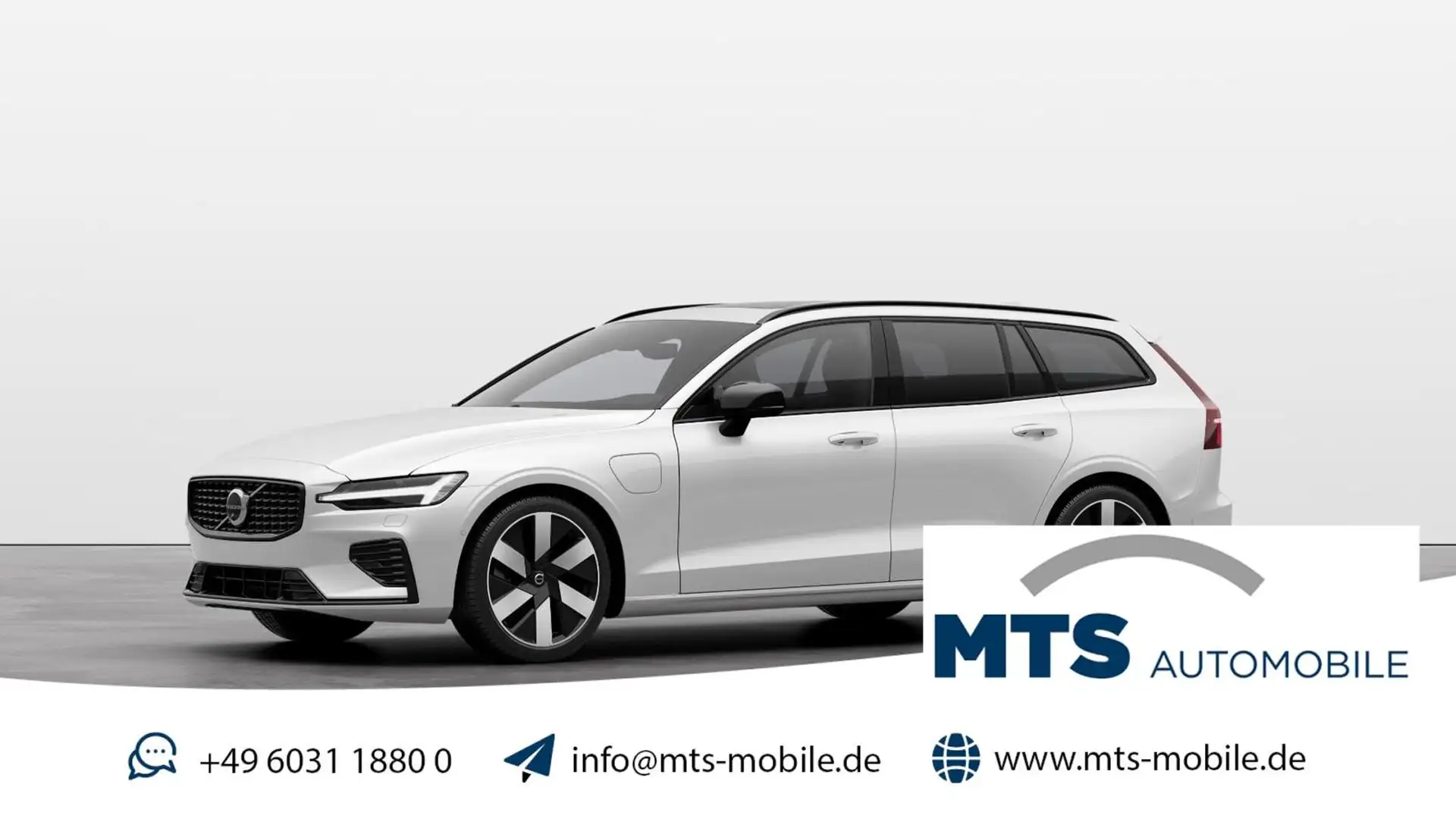 Volvo V60 Plus Dark T8 AWD H/K 360° AHK PANO TH-LED BP Bianco - 1