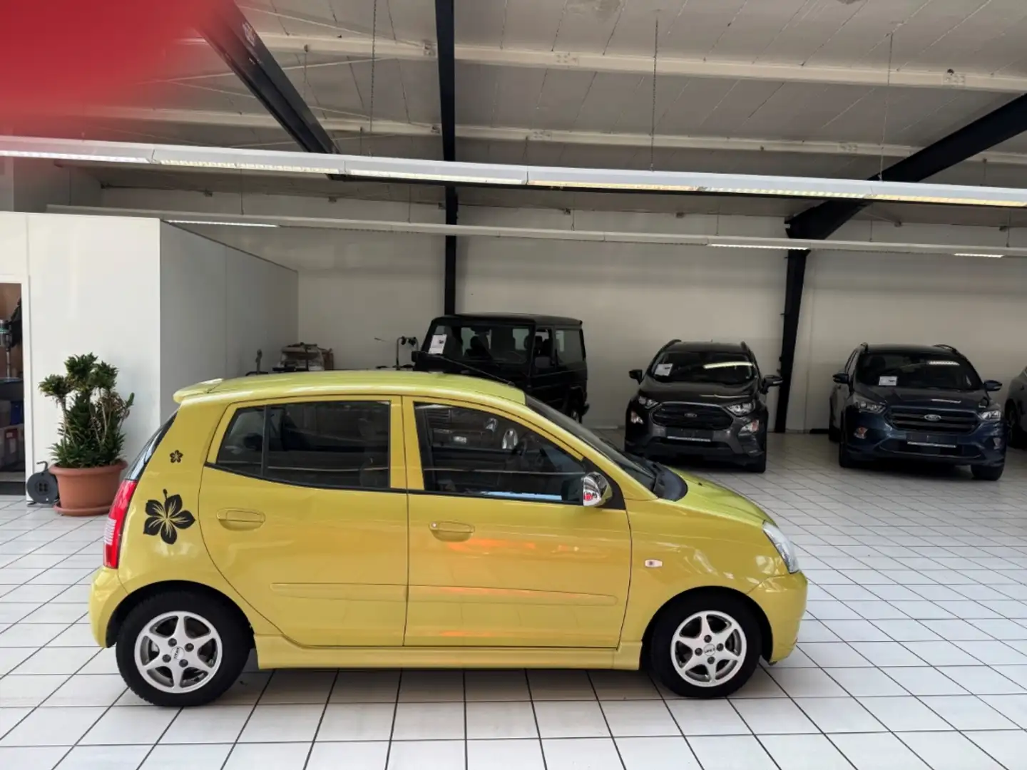 Kia Picanto 1.1 EX *Klima*Standheizung* Tüv Neu*wenig Kilomete Gelb - 2