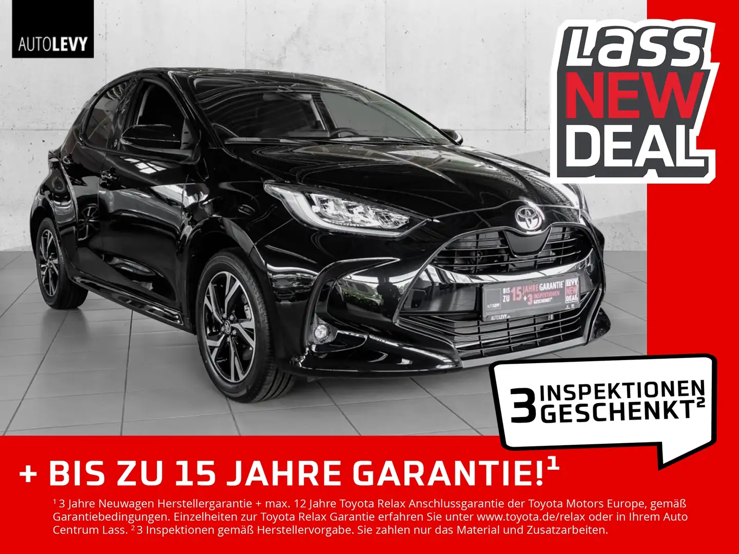 Toyota Yaris 1.5 Hybrid Teamplayer +Alu+R-Kamera+Sofort Noir - 1