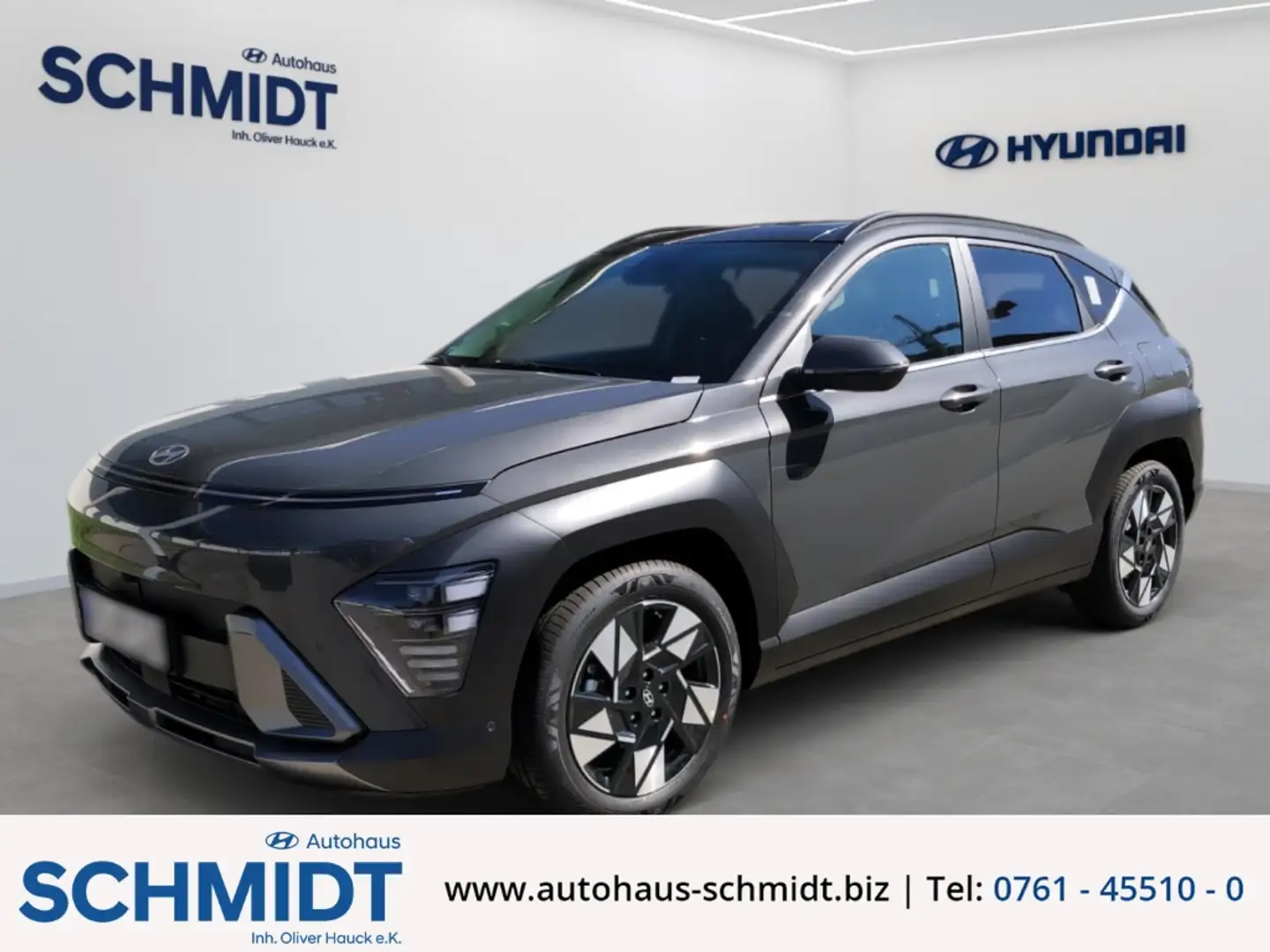 Hyundai KONA Prime 4WD !ABVERKAUF! 1.6 T-GDI DCT Navi LED Leder Schwarz - 1