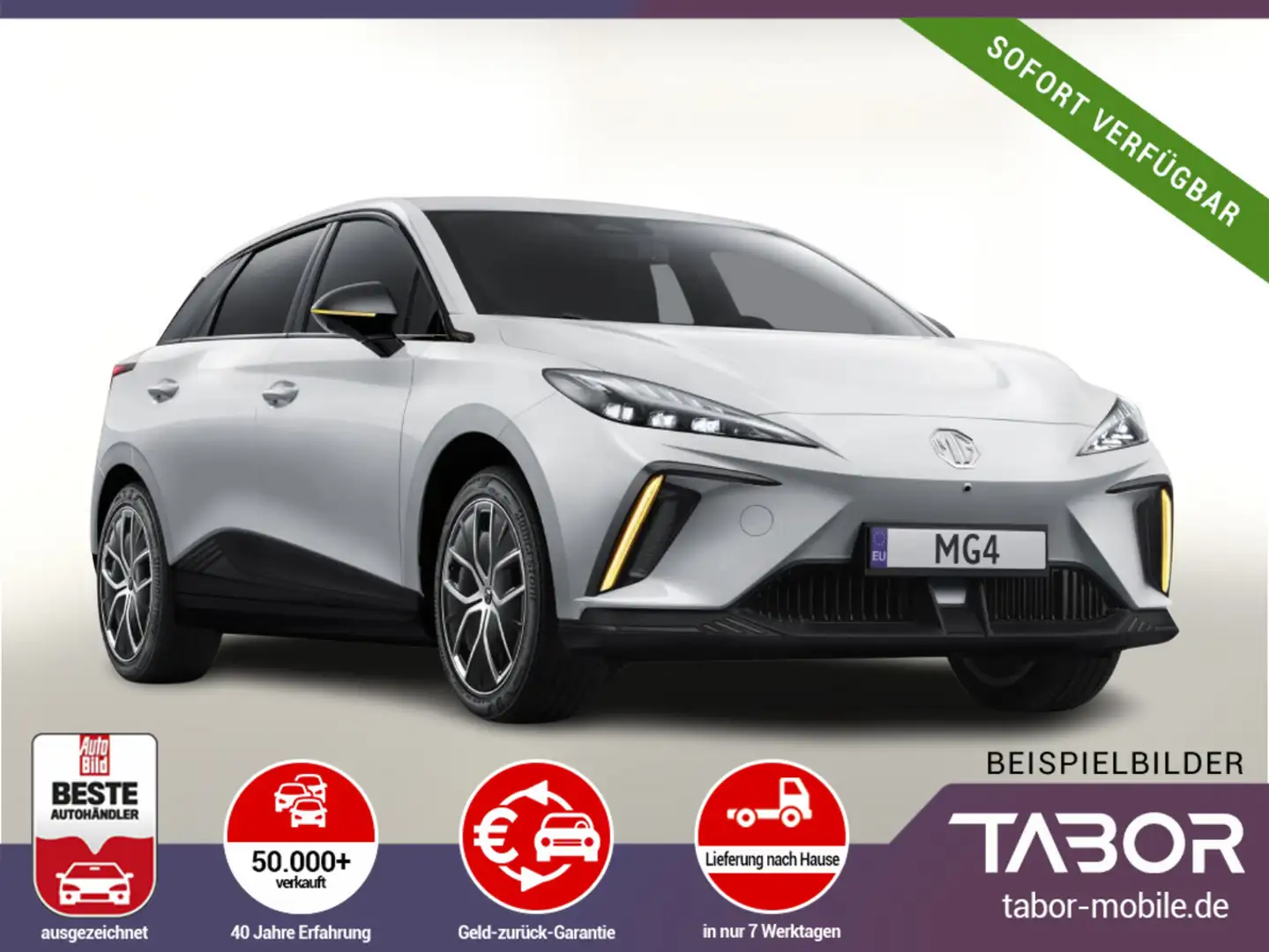 MG MG4 64kWh Luxury LED Nav Kam360° PDC ACC Keyl Weiß - 1
