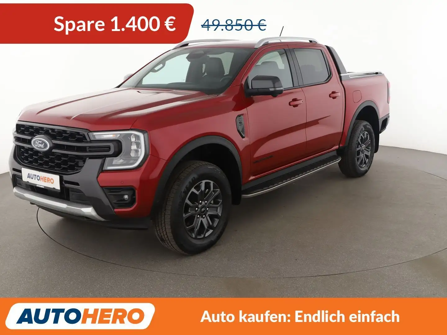 Ford Ranger 3.0 EcoBlue Wildtrak e-4WD Doppelkabine Aut.*NAVI* Rot - 1