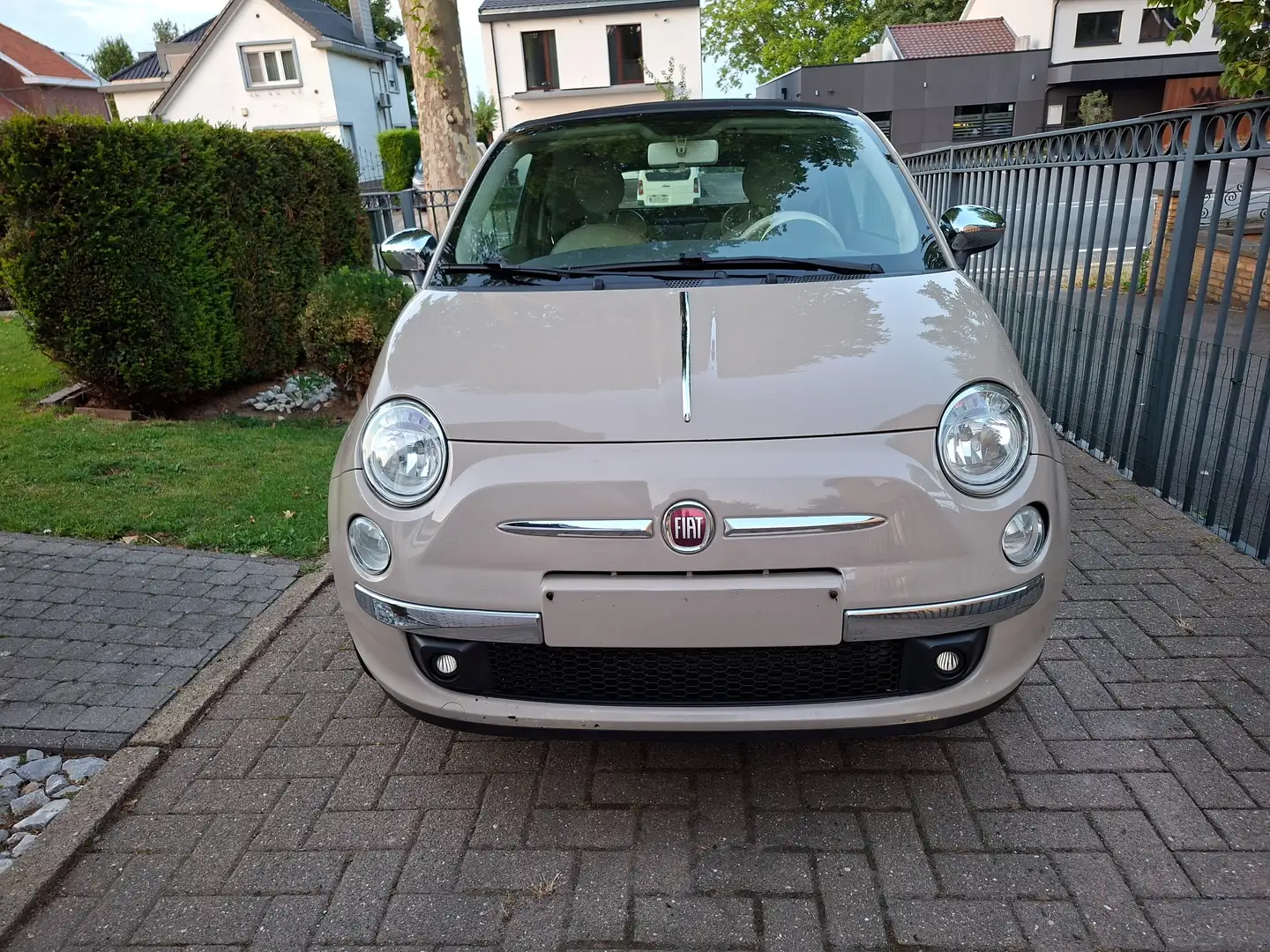 Fiat 500C 500C 1.2i Cult/2014/Cabrio/Clim/J.Alu/Bel état Beige - 2
