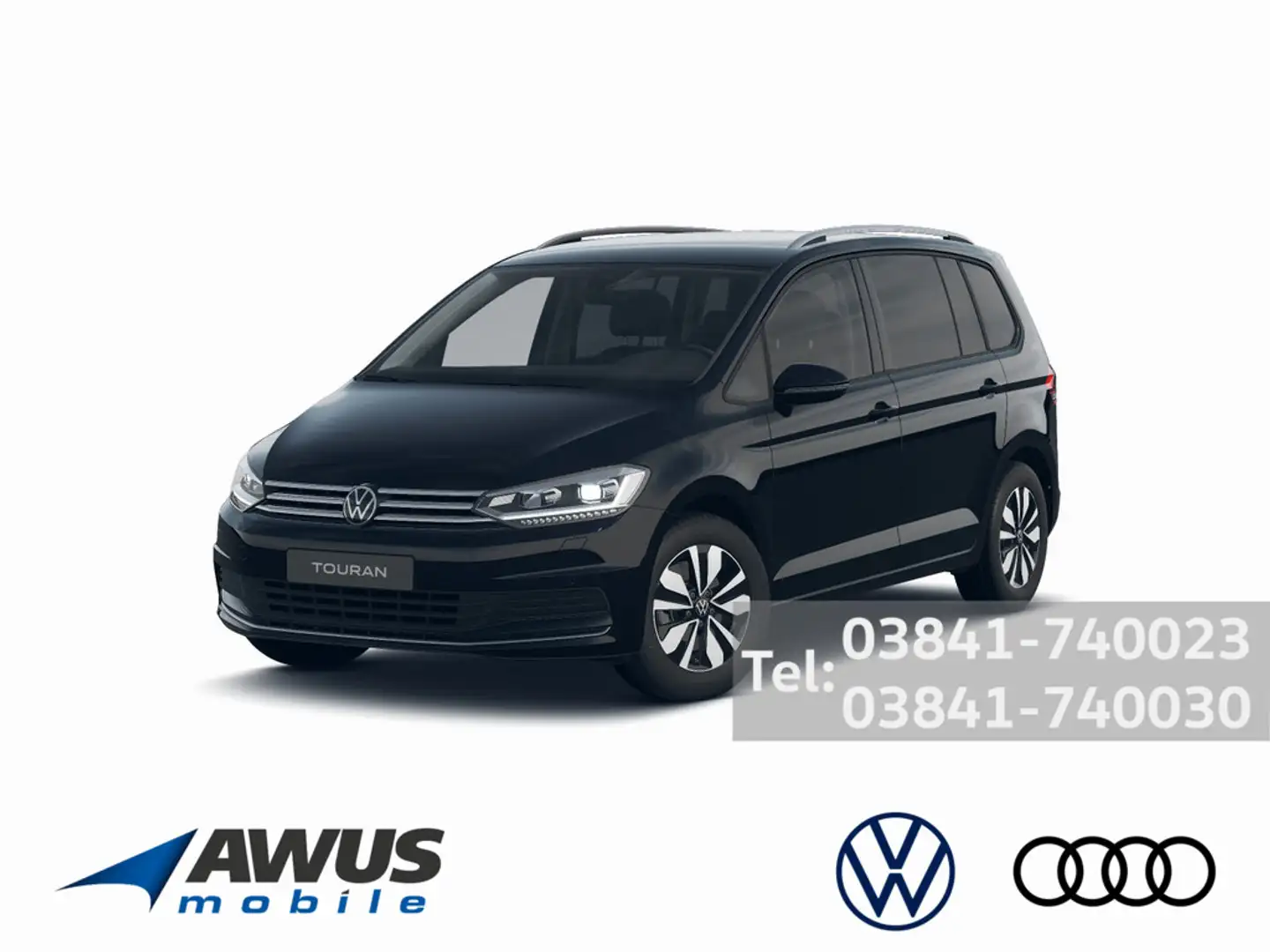 Volkswagen Touran 1.5TSI DSG Goal AHK Schwarz - 1