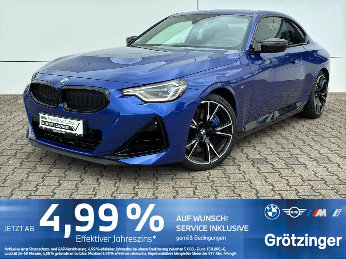 BMW 240 Mi Coupé LED+SHZ+GRA+H&K+LiveCockpit+ParkAss Bleu - 1