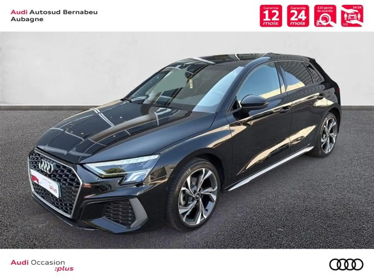Audi A3 35 TFSI 150ch Mild Hybrid S line S tronic 7 Noir - 1