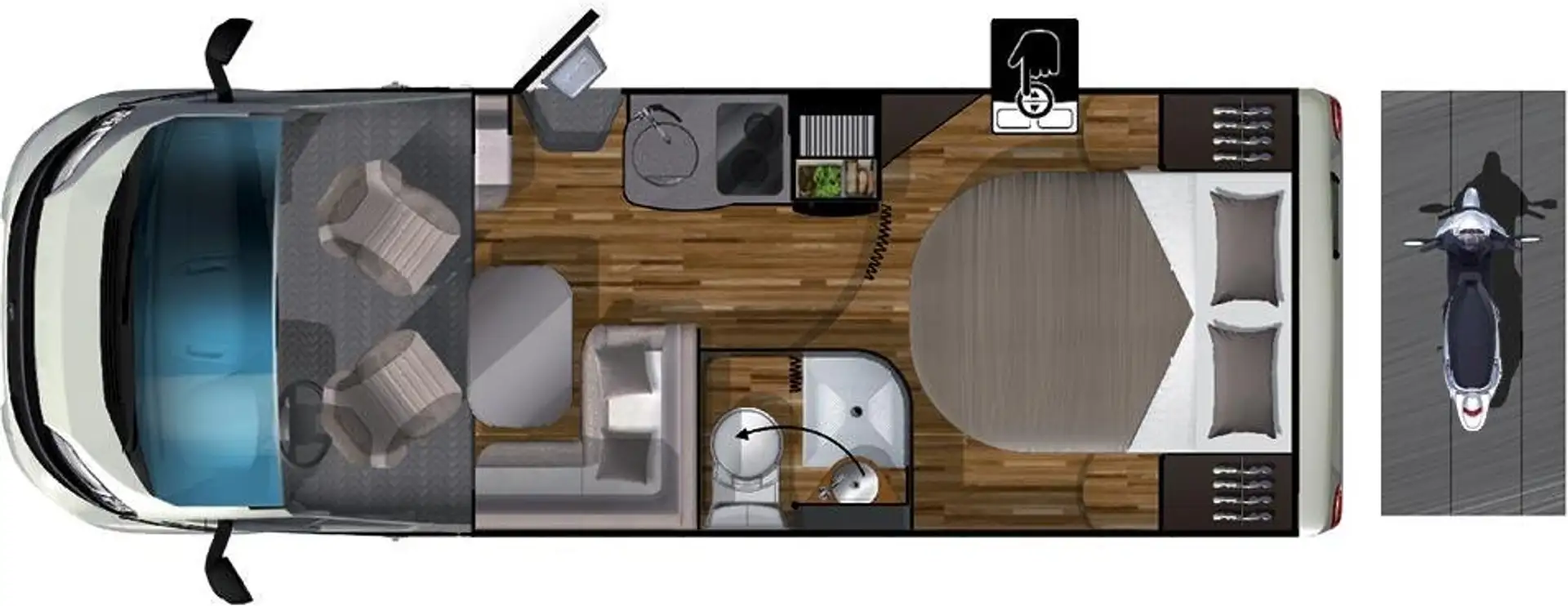 Laika Ecovip 112 *Navi*RFK*Hubbett*Queensbett*TV*Markise Weiß - 2