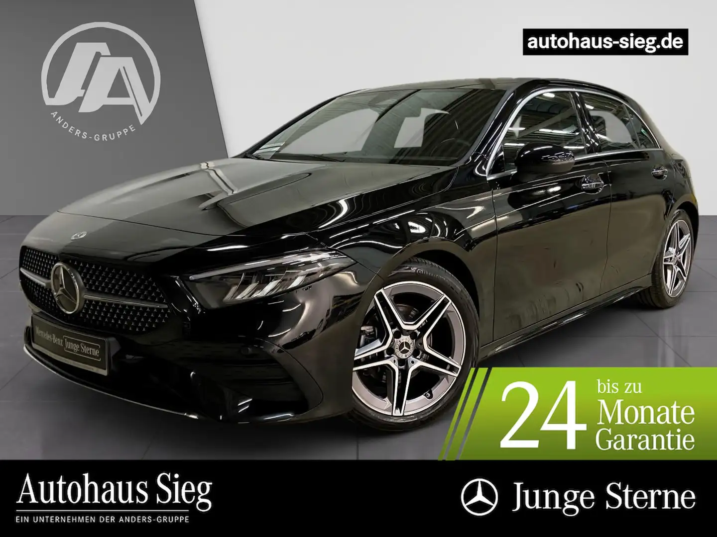 Mercedes-Benz A 200 AMG+Navi+LED+Kam+DISTR+Amb.-Beleuchtg+PTS+ Schwarz - 1
