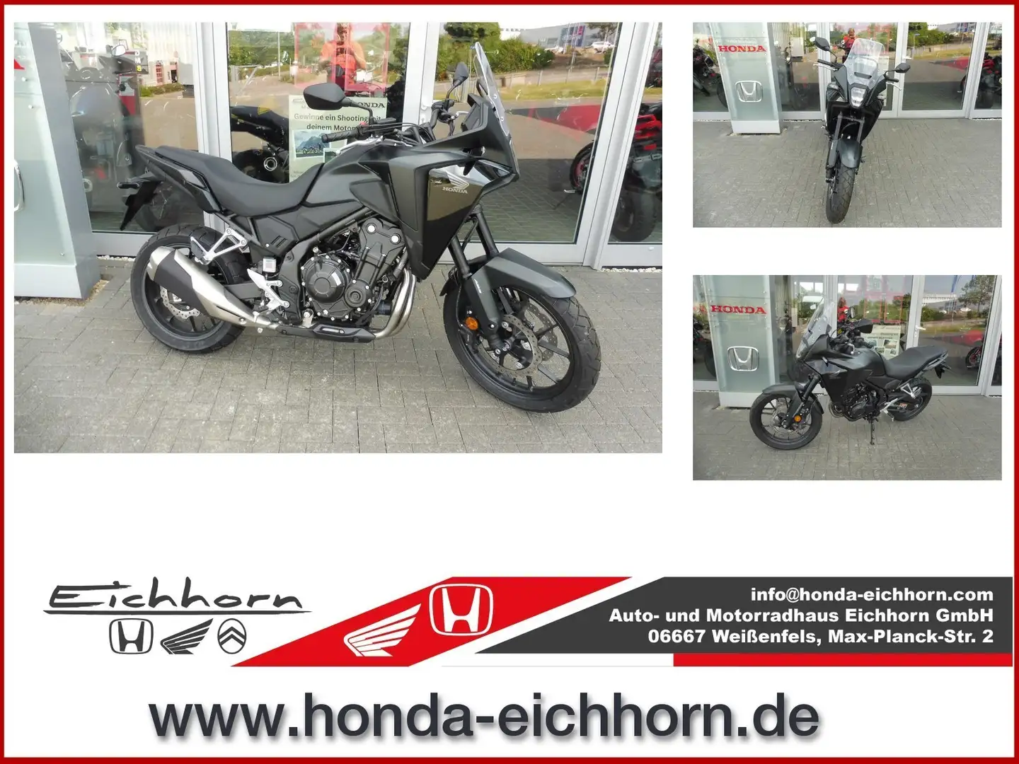 Honda CB 500 NX 500 CB 500X ABS+LED A2/35KW AKTION Fekete - 1