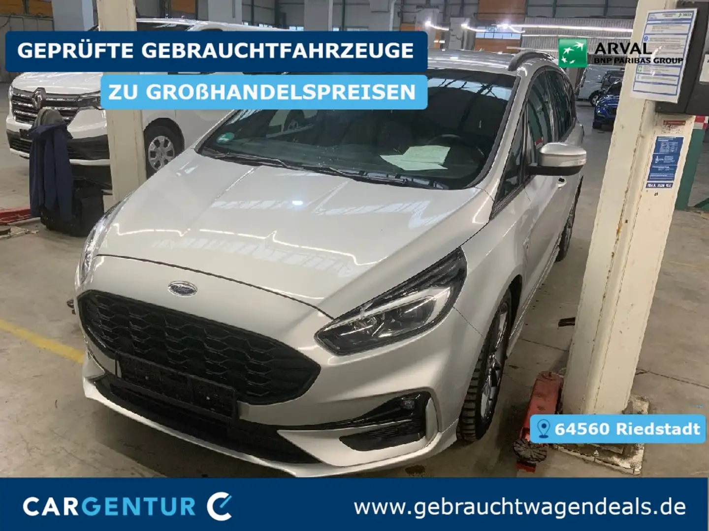 Ford S-Max 2.0 EcoBlue ST-Line SpoSi StHz Key LED PDC Silber - 1