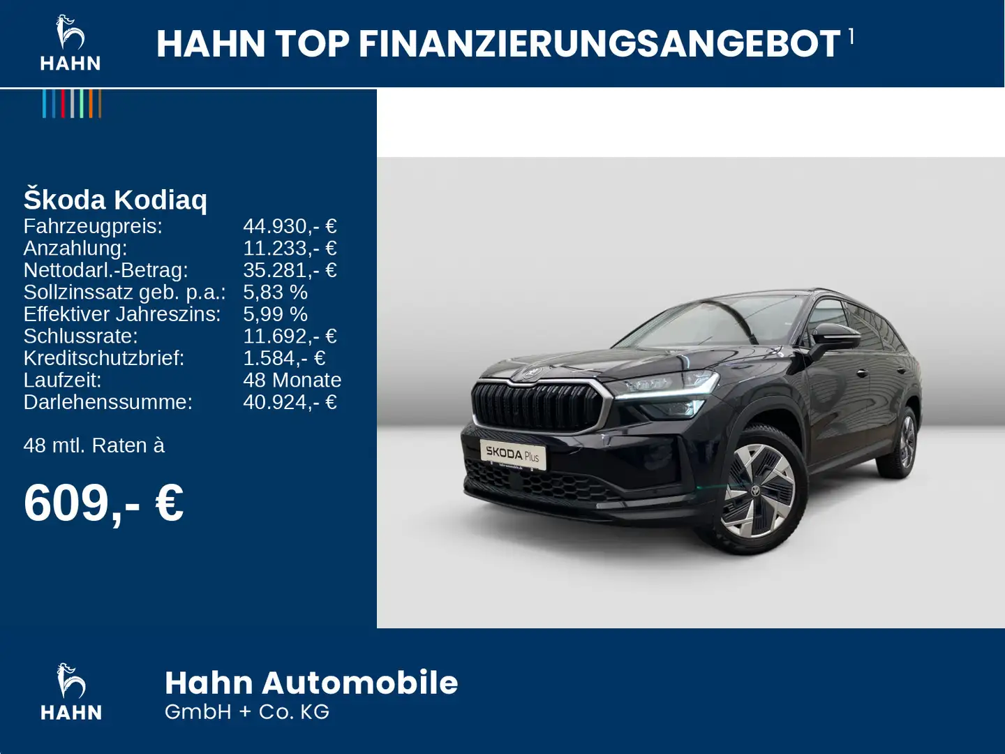 Skoda Kodiaq 2.0TDI DSG 4x4 Selection Matrix AHK ACC Schwarz - 2