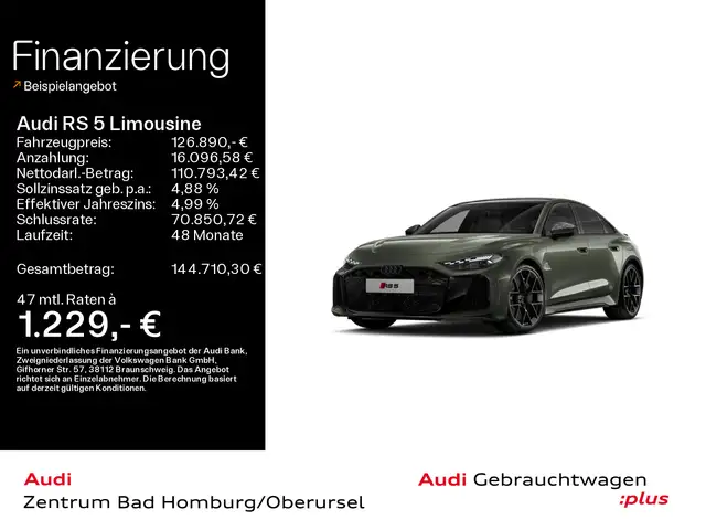 Audi RS5 *285 km/h*Keramik*Pano*B&O*HUD*Mat