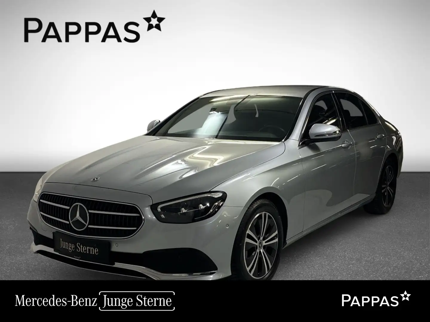 Mercedes-Benz E 220 d Limousine Navi PTS Cam AUT AHK LED SHZ Silber - 1