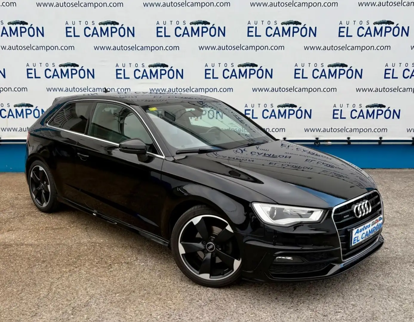 Audi A3 2.0TDI S line edition quattro 150 Zwart - 2