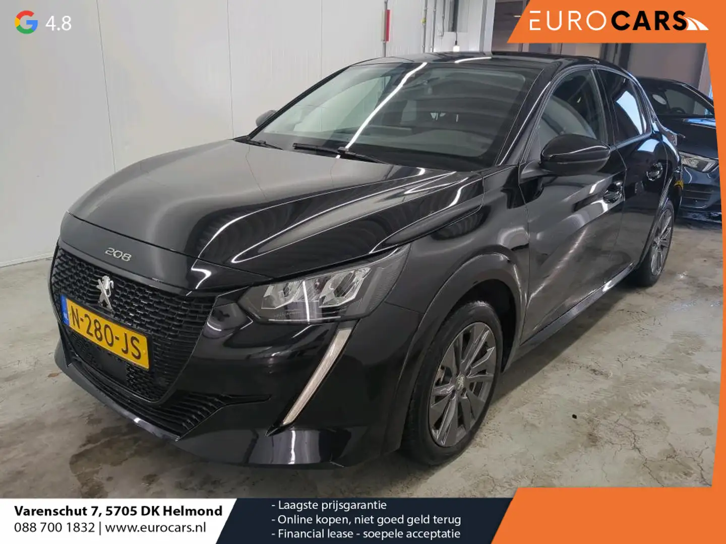 Peugeot e-208 EV Allure Pack 50 kWh Airco ECC Navi Carplay PDC V Noir - 1