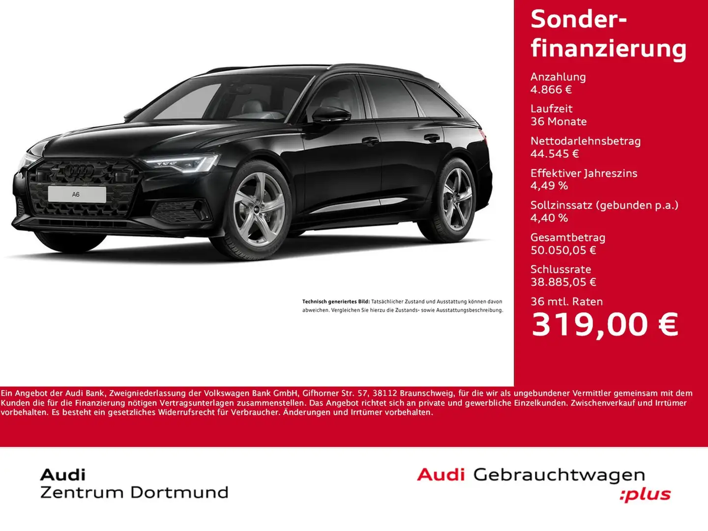 Audi A6 Avant 45 quattro advanced BLACKPAK AHK CAM Schwarz - 1