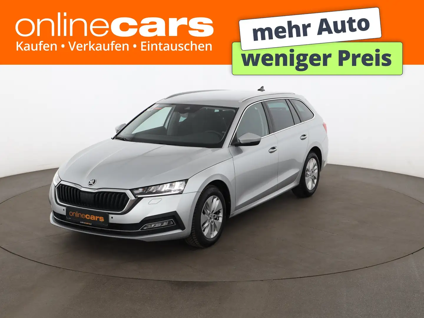 Skoda Octavia Combi 2.0 TDI Ambition Aut LED NAVI R-CAM Silber - 1