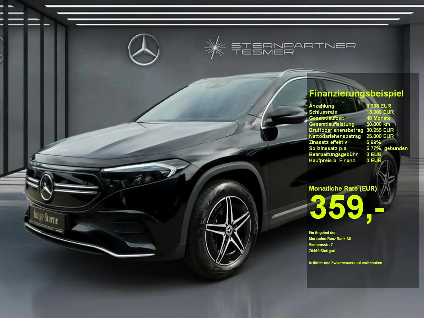 Mercedes-Benz EQA 300 4M AMG Kamera Tempomat LED Sitzheizung Schwarz - 1
