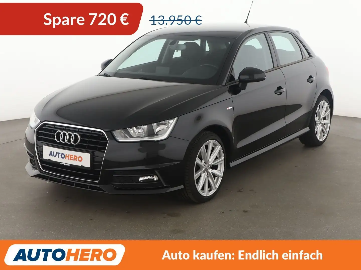 Audi A1 1.0 TFSI *S-LINE*PDC*SHZ*ALU*KLIMA* Schwarz - 1