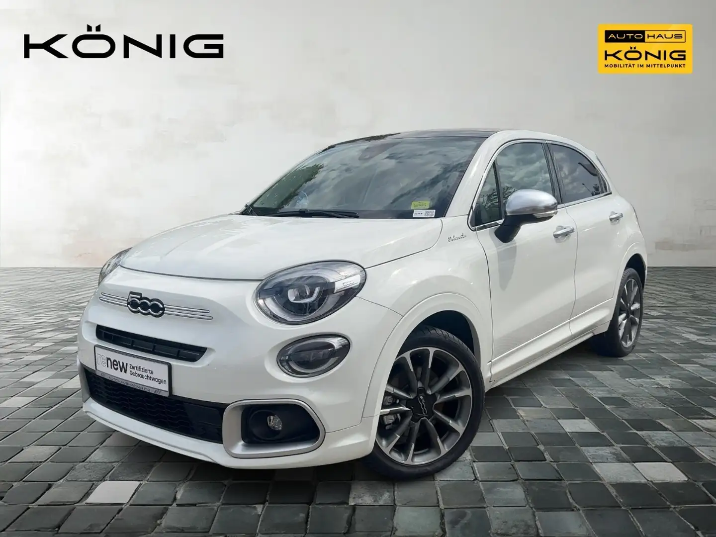 Fiat 500X 1.5 GSE DolceVita Automatik Faltdach Weiß - 1