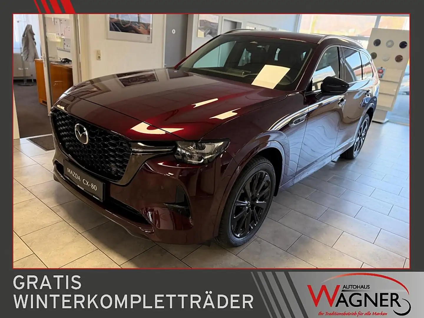 Mazda CX-80 3.3L e-SKYACTIV D AWD Homura Plus Aut. Rot - 1