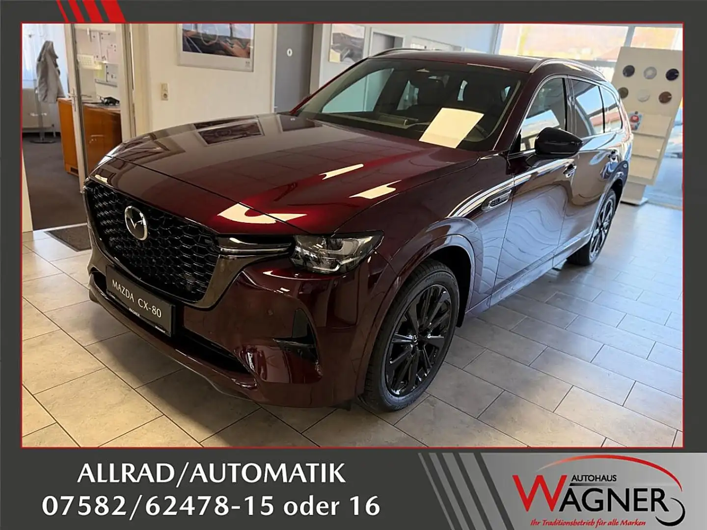 Mazda CX-80 3.3L e-SKYACTIV D AWD Homura Plus Aut. Rot - 1