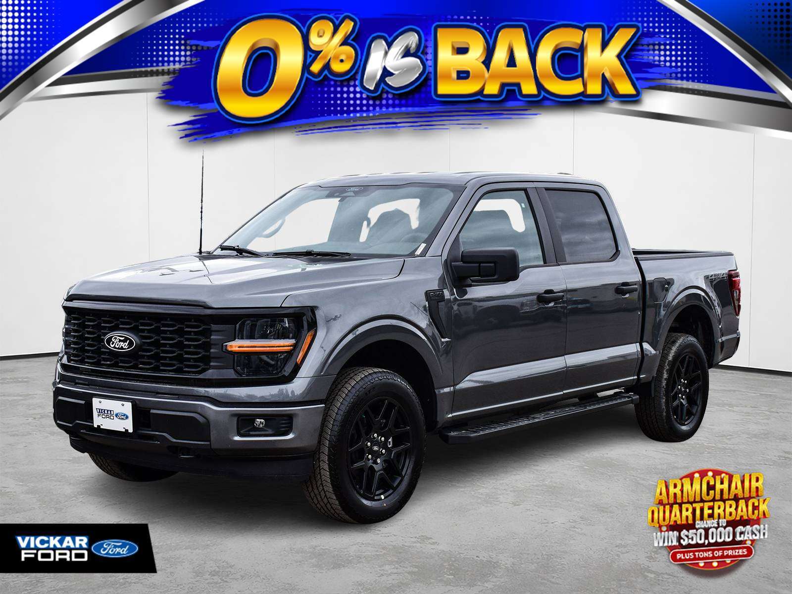 Gray 2026 Ford F-150 Pickup Truck Four-Wheel Drive Automatic