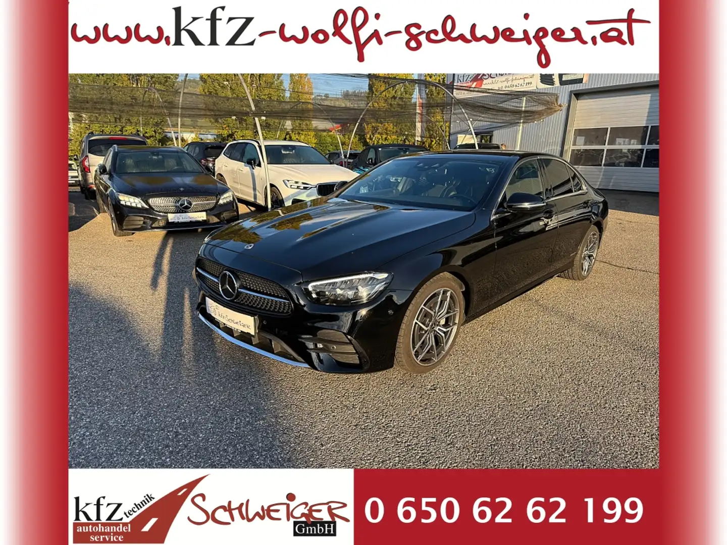 Mercedes-Benz E 220 d AMG Line Euro 6d-TEMP Schwarz - 1