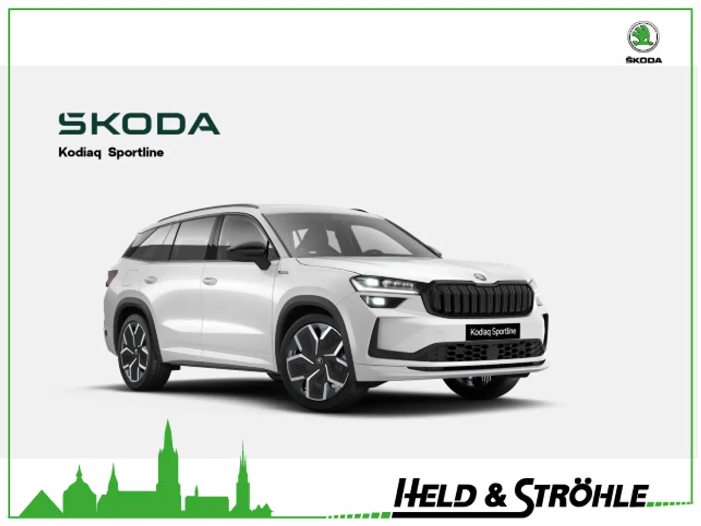 Skoda Kodiaq Sportline 1,5 TSI iV 150 kW 360° HUD SHZ Wit - 1