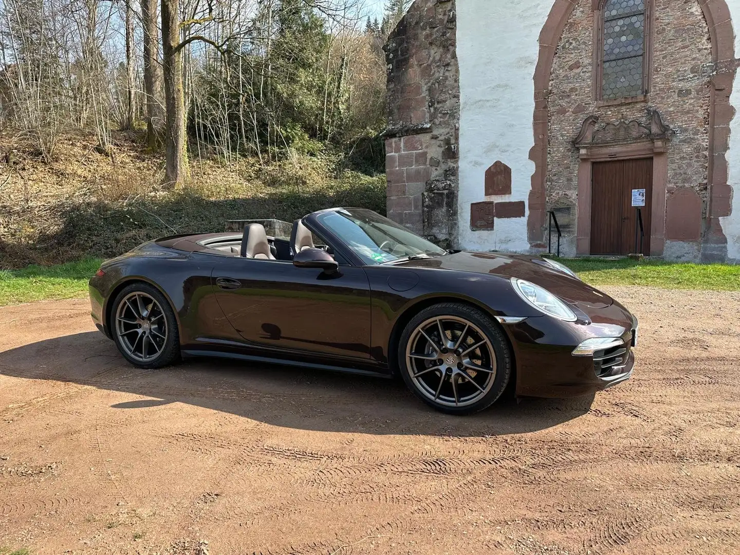 Porsche 991 911 Carrera 4 Cabriolet PDK Approved 2028 Mahagoni Maro - 1