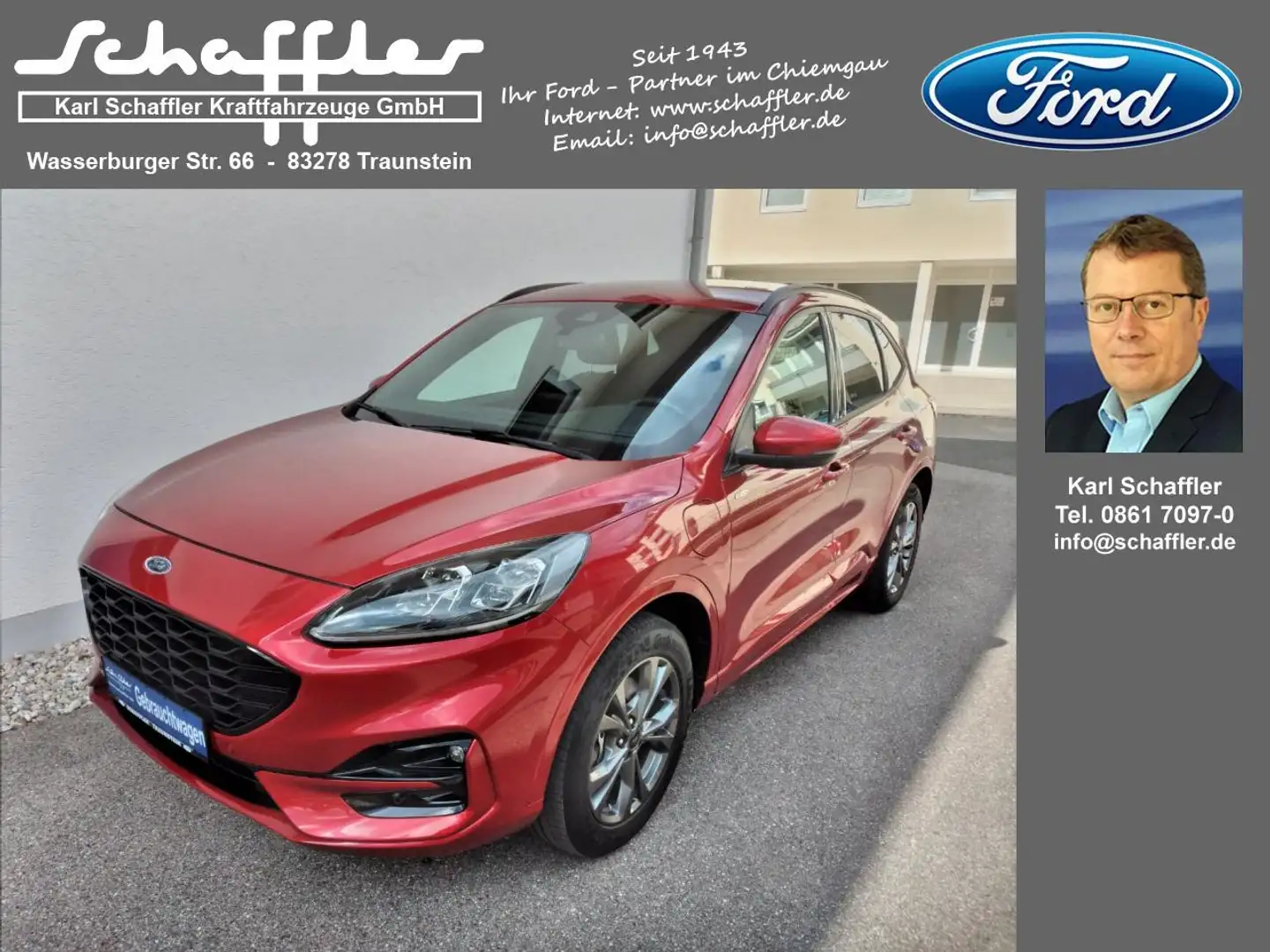 Ford Kuga Plug-In Hybrid ST-Line X Rouge - 1
