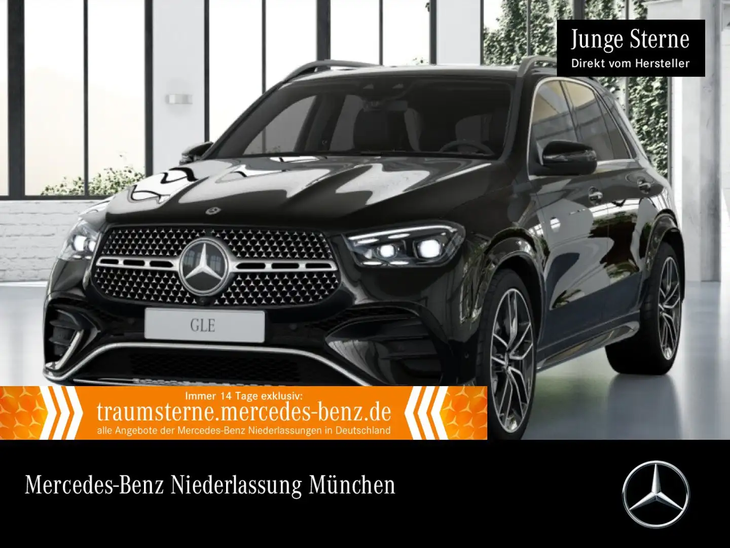 Mercedes-Benz GLE 450 4M AMG+PANO+360+AHK+MULTIBEAM+22"+HUD+SPUR Schwarz - 1