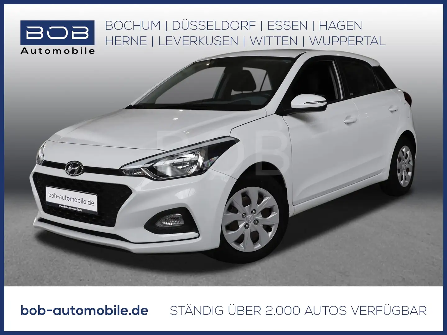 Hyundai i20 1.2 Select TEMPOMAT BT inkl 12M SmartPROTECT Alb - 1