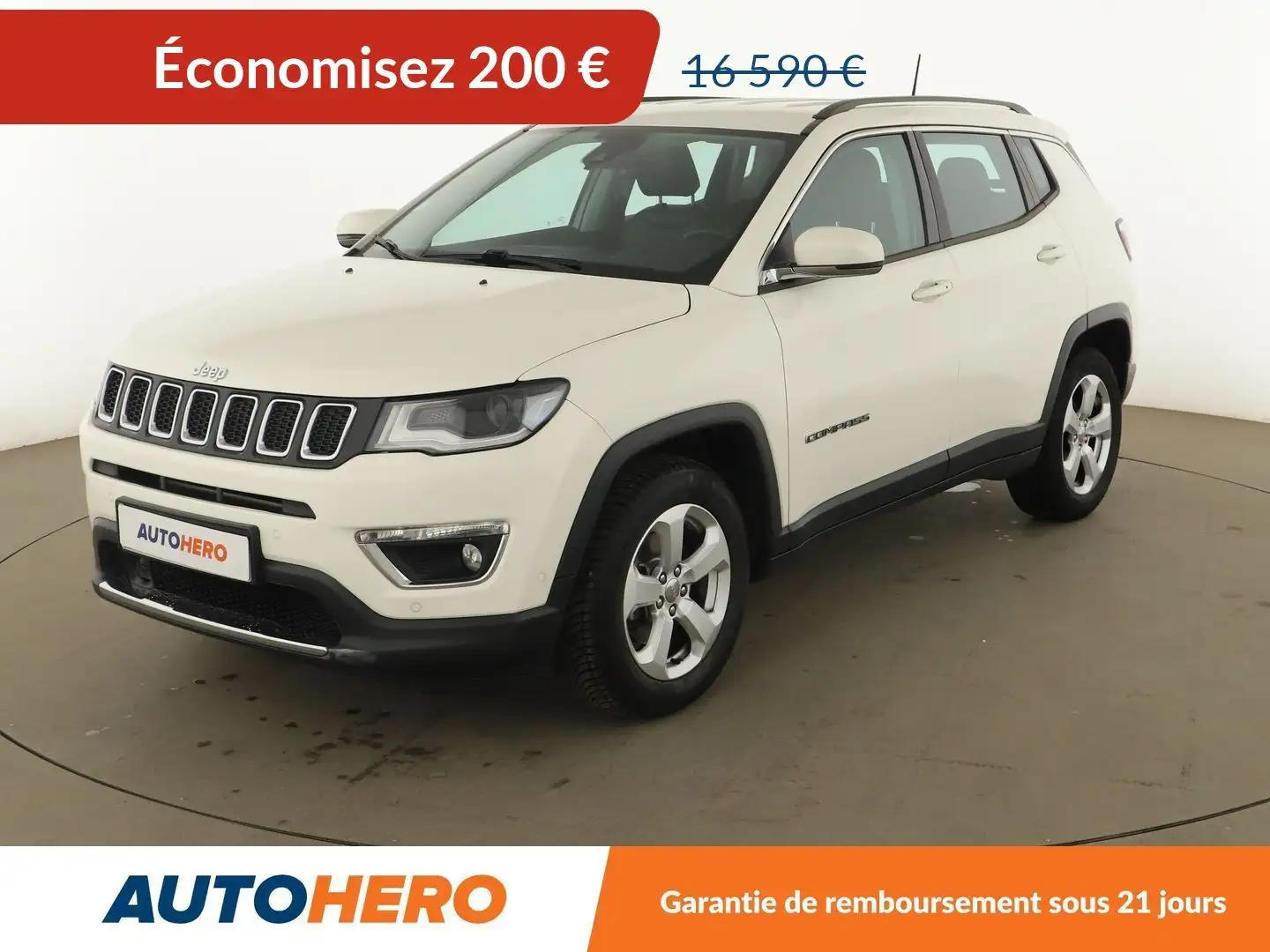 Jeep Compass 1.4 MultiAir Limited Blanc - 1