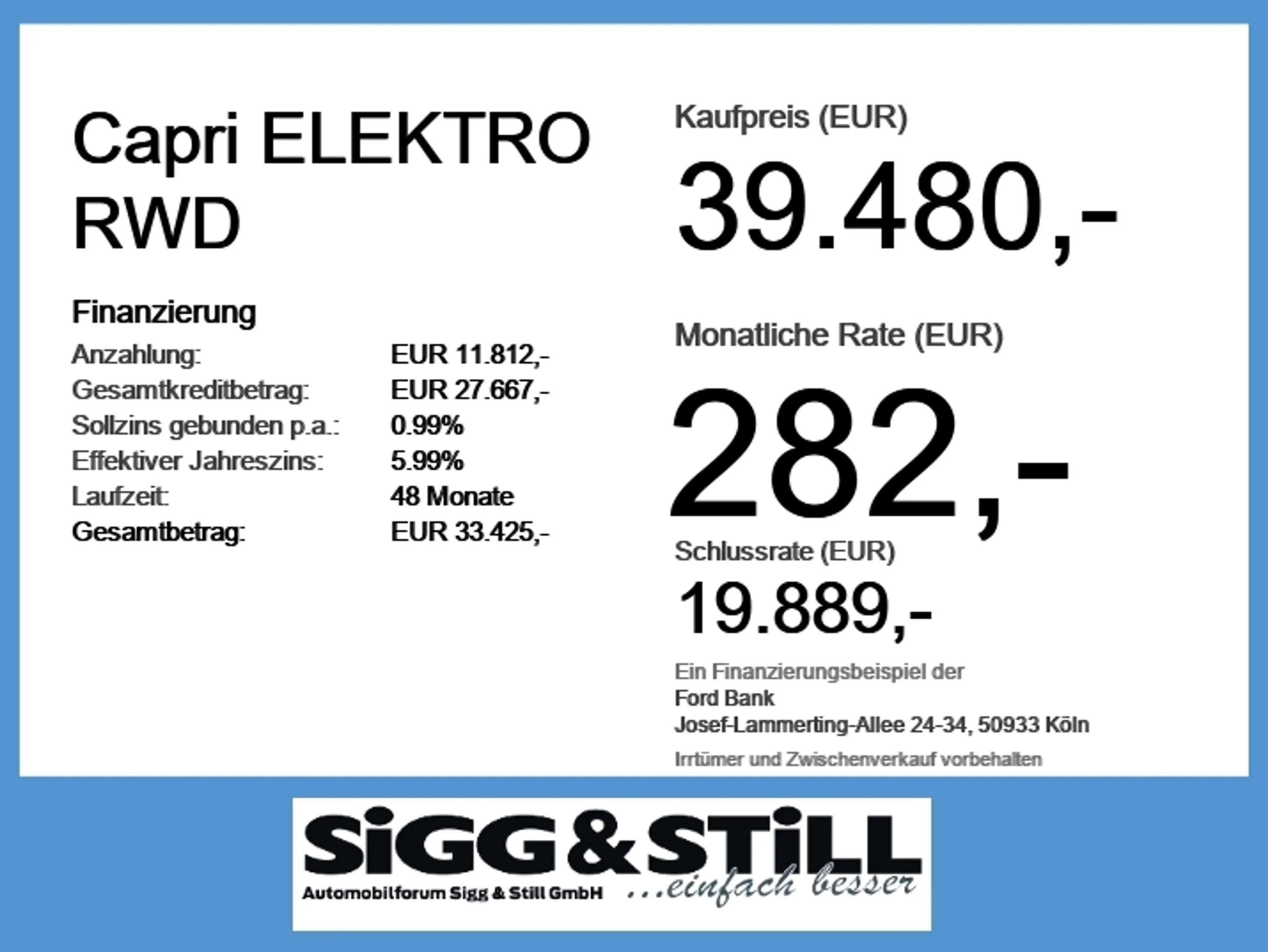 Ford Capri ELEKTRO RWD NAV*IACC*SHZ*LED*LM19*BLIS*CAM — photo 6