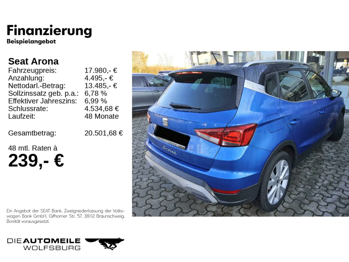 SEAT Arona 1.0 TSI Xperience Einparkhi/LED Blau - 2